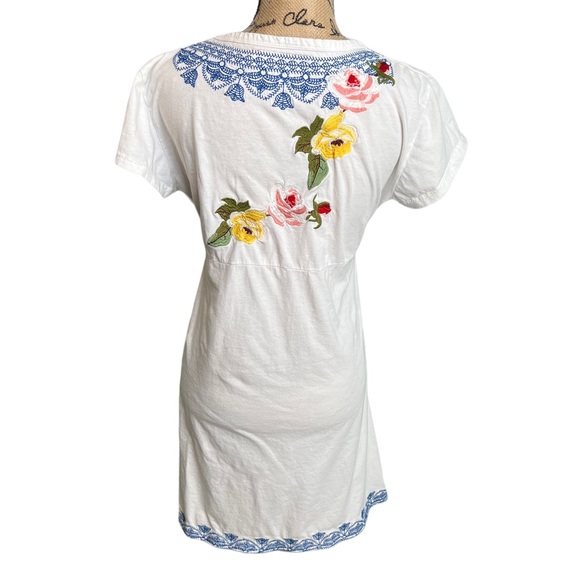 Bella Carra  Tie Dye V neck Shirt sz Large - Picture 4 of 8